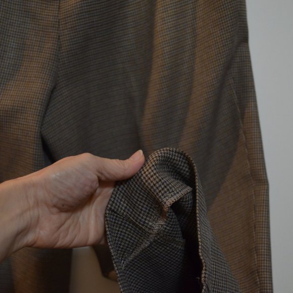 ALFRED DUNNER Brown Lines Pattern Elastic on Belt/Waist Women's Pants 16 - Picture 7 of 10